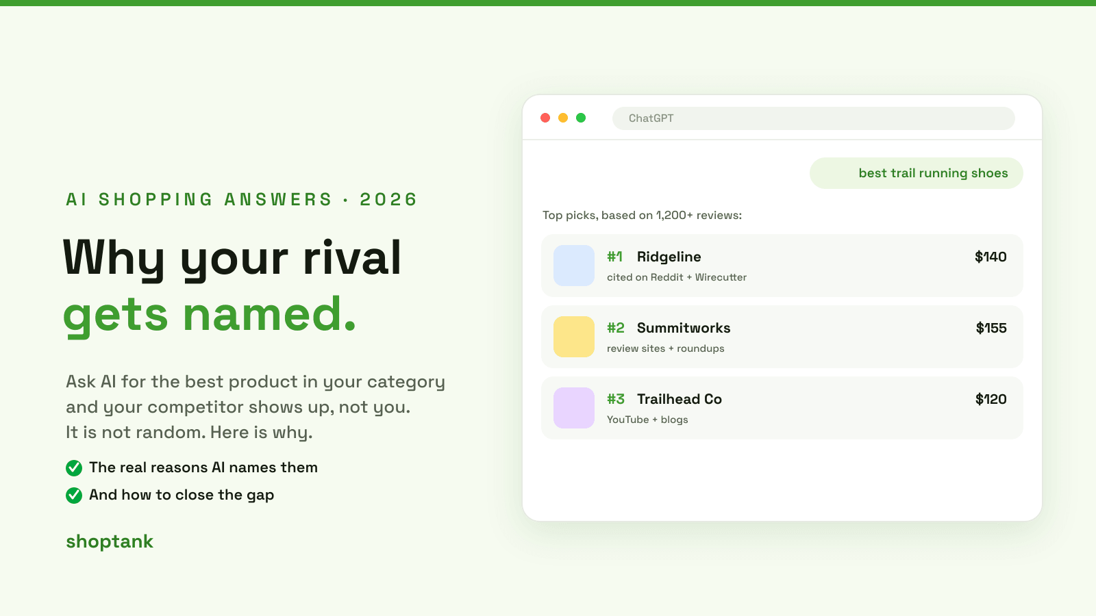 Why Does My Competitor Keep Showing Up in AI Shopping Answers and Not Me?