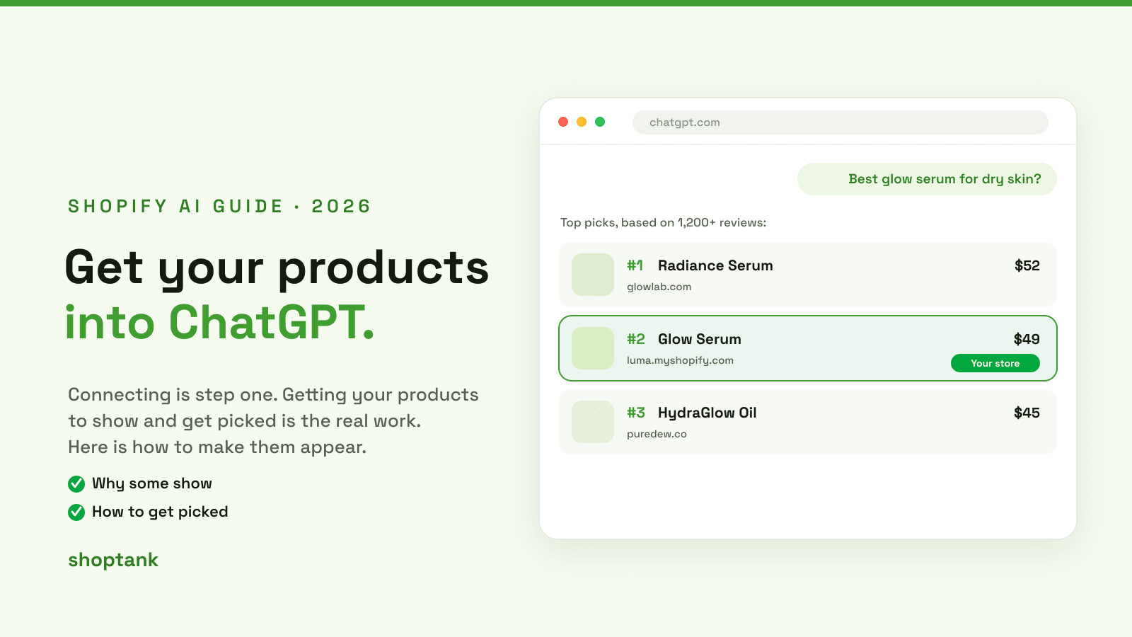 How to Add Your Shopify Products to ChatGPT