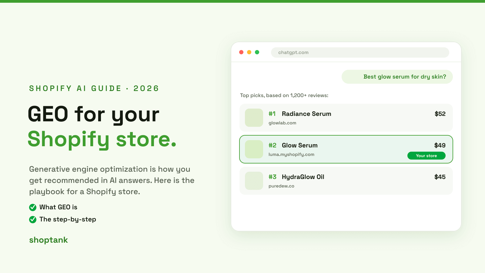 How to Do GEO for Your Shopify Store