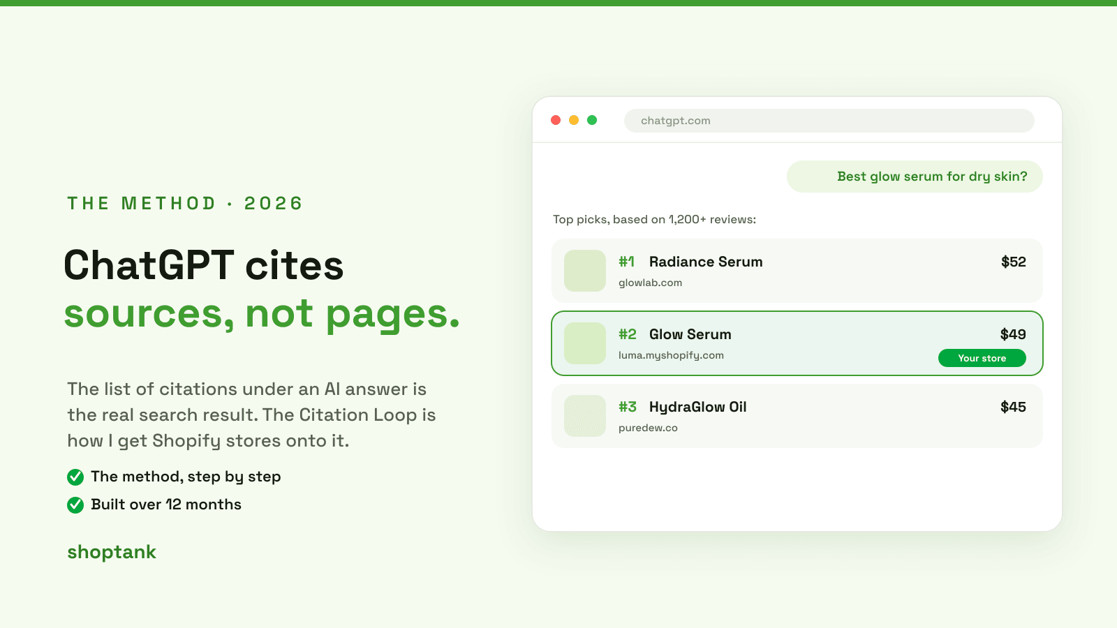 The Citation Loop: How to Get Your Shopify Store Cited by ChatGPT